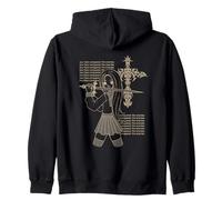 Y2K Anime Goth Girl Hai Conquistato la Croce dei Nemici Felpa con Cappuccio