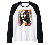 Y2K Arte dei Graffiti Arte di Leonardo da Vinci Monna Lisa Maglia con Maniche Raglan