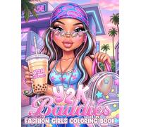 Y2K Baddies Coloring Book: A Bold and Boujee Coloring Pages with Retro Black Divas and Stylish Attitude Scenes for Girls Who Slay Daily