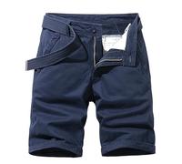 Y2K Baggy Jean Shorts Jorts Mens Crosshatch Shorts Chino Cargo Combat Stretch Jeans Leggeri Comodi Estivi Pantaloni Essenziali Trekking Friendly Lusinghiero Pantaloni tattici resistenti, Blu, XL