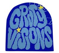 Y2k Berretto da Uomo Donna Adolescenti Y2k Cap Invernale in Maglia Skater Berretto da Hip Hop Cappelli invernali in Cotone Spider MEA Culpa Stampato Berretto da Y2k Capello Rosa Harajuku Moda, Blu