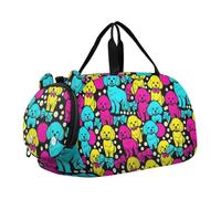 Y2k - Borsa da palestra moderna con fiocco per cani, con scomparto per scarpe, leggera, per viaggi, sport, fitness e allenamento