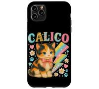 Y2K Calico Cat Design con fulmini e fiori Custodia per iPhone 11 Pro Max