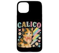 Y2K Calico Cat Design con fulmini e fiori Custodia per iPhone 15 Plus