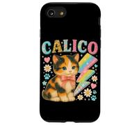 Y2K Calico Cat Design con fulmini e fiori Custodia per iPhone SE (2020) / 7/8