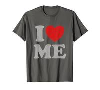 Y2K - Camicia con scritta "I Love Me", motivo "I Heart Me Love Myself Maine Maglietta