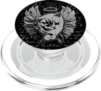 Y2K Cat Chain Heart Cute Emo Goth 90s 2000s Vintage Graphic PopSockets PopGrip per MagSafe