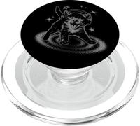 Y2K Cat Headphones Stars Silly 90s Grunge Vintage Graphic PopSockets PopGrip per MagSafe