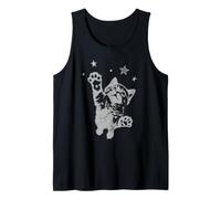 Y2K Cat Jumping Stars Silly 90s 2000s Grunge Vintage Graphic Canotta