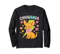 Y2K Chihuahua con bullone a Pois e Fiocchi Rosa Maglia a Manica