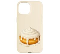 Y2K Cinnamon Roll Kawaii Sweet Snack Estetico Pastello Custodia per iPhone 15