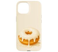 Y2K Cinnamon Roll Kawaii Sweet Snack Estetico Pastello Custodia per iPhone 15
