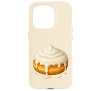 Y2K Cinnamon Roll Kawaii Sweet Snack Estetico Pastello Custodia per iPhone 15 Pro