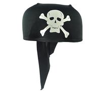 Y2k Fascia per capelli con stampa teschio Hiphop Tie Back Bandana Fascia regolabile Pirata Turbante Accessori per capelli Halloween Bandana Pirata Bandana Donna Pirata Bandana Uomo Bandana Pirata