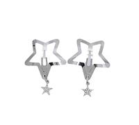 Y2K Girls Star Hair Barrettes Hairclips Tiny Star Fringe Hairpin Hip Hop Y2K Hair Clips for Women Girls Hair Barrettes