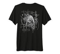 Y2K Grunge Anime Goth Alt Sigilism Japanese Zombie Graphic Maglietta Premium