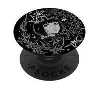 Y2K Grunge Anime Goth Japanese Girl Cybersigilism Graphic PopSockets PopGrip Adesivo