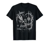 Y2K Grunge Fairy Alt Gothic Sigilism Vintage Graphic Maglietta