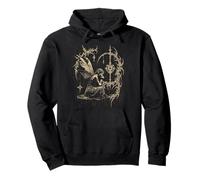 Y2K Grunge Fairycore Alt Gothic Sigilism Vintage Graphic Felpa con Cappuccio