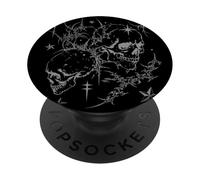 Y2K Grunge Skull Goth Alt Sigilism Vintage Graphic PopSockets PopGrip Adesivo