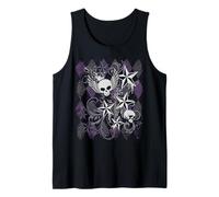 Y2k Grunge Skull Wings Star Purple 2000s Emo Harajuku Goth Canotta