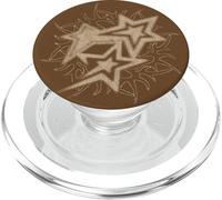 Y2k Grunge Stars 2000s Beige Tattoo Vintage Graphic PopSockets PopGrip per MagSafe
