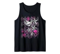 Y2k Grunge with Skull Wings Star Hot Pink 2000s Emo Teen Canotta