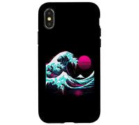 Y2K La grande onda off Kanagawa Uomini Donne Bambini Giapponese Custodia per iPhone X/XS