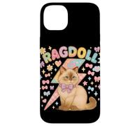 Y2K Ragdoll Cat con fulmini e fiocchi pastello Custodia per iPhone 14 Plus