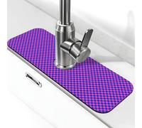 Y2K Retro Tap Tap Blu e Rosa Plaid Lavello Della Cucina Scocca Assorbente Spruzzi Ad Asciugatura Rapida Tappetino di Scarico Intorno Rubinetto Per Lavello Della Cucina Tappetino
