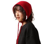 Y2k - Sciarpa invernale a triangolo in lana da donna, lavorata a maglia, protezione per le orecchie, morbida e calda, passamontagna hijab con laccio per il mento, per uso quotidiano, viaggi, feste