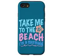 Y2K Take Me to the Beach I'm a Mermaid Retro 2000s Estetica Custodia per iPhone SE (2020) / 7/8