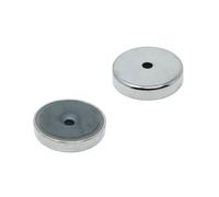 Y30BH Ferrite Pentola Magnete - 40mm Diametro X 8mm Spesso X 5mm Svasata - 11kg