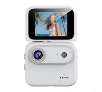 Y360 Action Camera 4K con panorama a 360 gradi, stabilizzazione dell'immagine e display a clip da 2,0 pollici, ricarica rapida tramite USB-C, batteria da 800 mAh, fotocamera sportiva compatta per