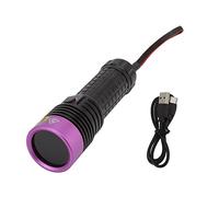 Y40 Luce viola Luce LED ad alta potenza LED Torcia UV 365 Nm Light per la contaminazione dell'olio Identificazione dei gioielli in lega di alluminio da 5,5 pollici da 5,5 pollici