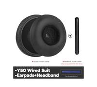 (Y50 Wired Suit) Cuscinetti auricolari di ricambio per cuffie wireless AKG Y50 Wired Y50BT Y55