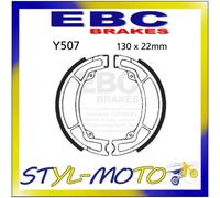 GANASCE FRENO MOTO PER YAMAHA YZ 125 76>83 EBC Y507 MESCOLA ORGANICA