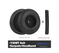 (Y50BT Suit) Cuscinetti auricolari di ricambio per cuffie wireless AKG Y50 cablate Y50BT Y55 sopra l'orecchio.