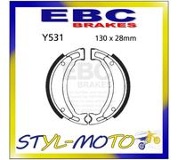 Ebc Plain Series Organic Y531 Rear Brake Shoe Nero