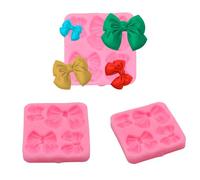 Y5HDJMJ Y5HDJMJ - Stampo in silicone a forma di fiocco rosa, per torte, dolci, cupcake, pasticceria, fai da te, matrimoni, compleanni, dolci