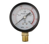 Y60 Manometri 0-1.6MPa 0-230PSI con filettatura G1/4, per Clear for dial Air Compressor Water Pressure Meter per sistemi pneumatici, HVAC, industriale (A)