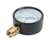 Y60 - Manometro 0-1,6 MPa 0-230 PSI per compressore d'aria, display trasparente, misuratore di pressione con filettatura G1/4, struttura in plastica robusta e rame per HVAC e sistemi pneumatici (F)