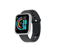 (Y68 Argento) Orologio sportivo digitale intelligente da donna, orologio da polso elettronico digitale a LED,