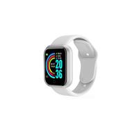 (Y68 Bianco) Orologio sportivo digitale intelligente da donna, orologio da polso elettronico digitale a LED, orologio