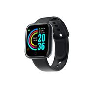 (Y68 Nero) Orologio sportivo digitale intelligente da donna, orologio da polso elettronico digitale a LED, orologio