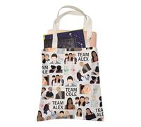 YA Fan Merch Farm Life Borsa per la spesa Team Cole Borsa da viaggio Borsa da viaggio romantica per amanti della commedia regalo per sorelle BFF, Cole, 35cm ( 13.78 inch ) * 38 cm ( 14.96 inch)