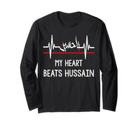 Ya Hussain Il mio cuore batte Imam Hussain - Ashura Karbala Maglia a Manica