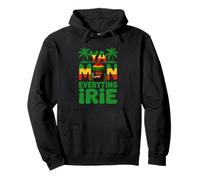 Ya Mon Tutto Irie Giamaicano Patois Rasta Erba Fumare Felpa con Cappuccio