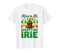 Ya Mon Tutto Irie Giamaicano Patois Rasta Erba Fumare Maglietta