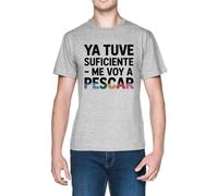 Ya Tuve Suficiente - Me Voy A Pescar Grey Men's T-Shirt Tee